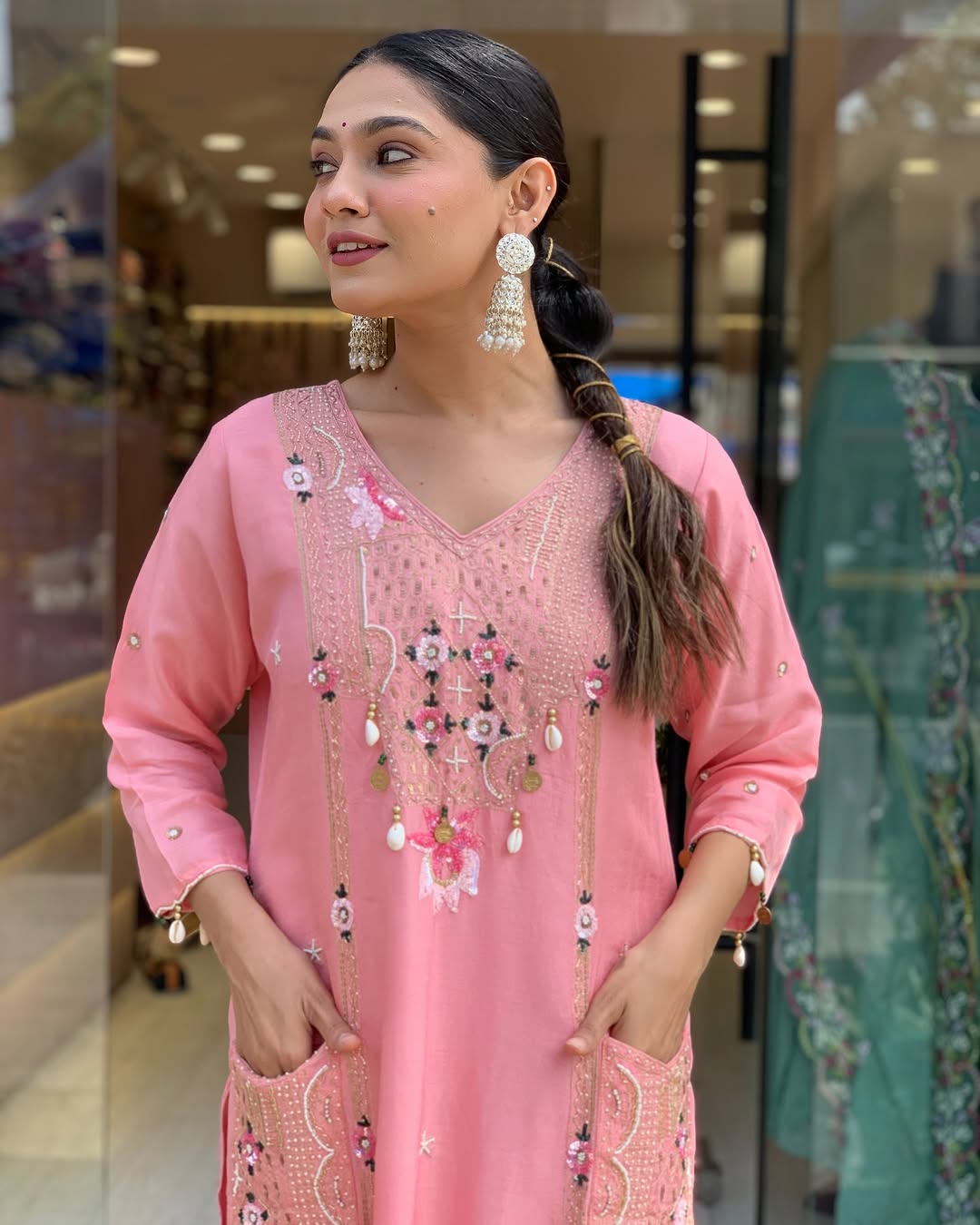 ROMAN SILK KURTI WITH PANT AND DUPATTA