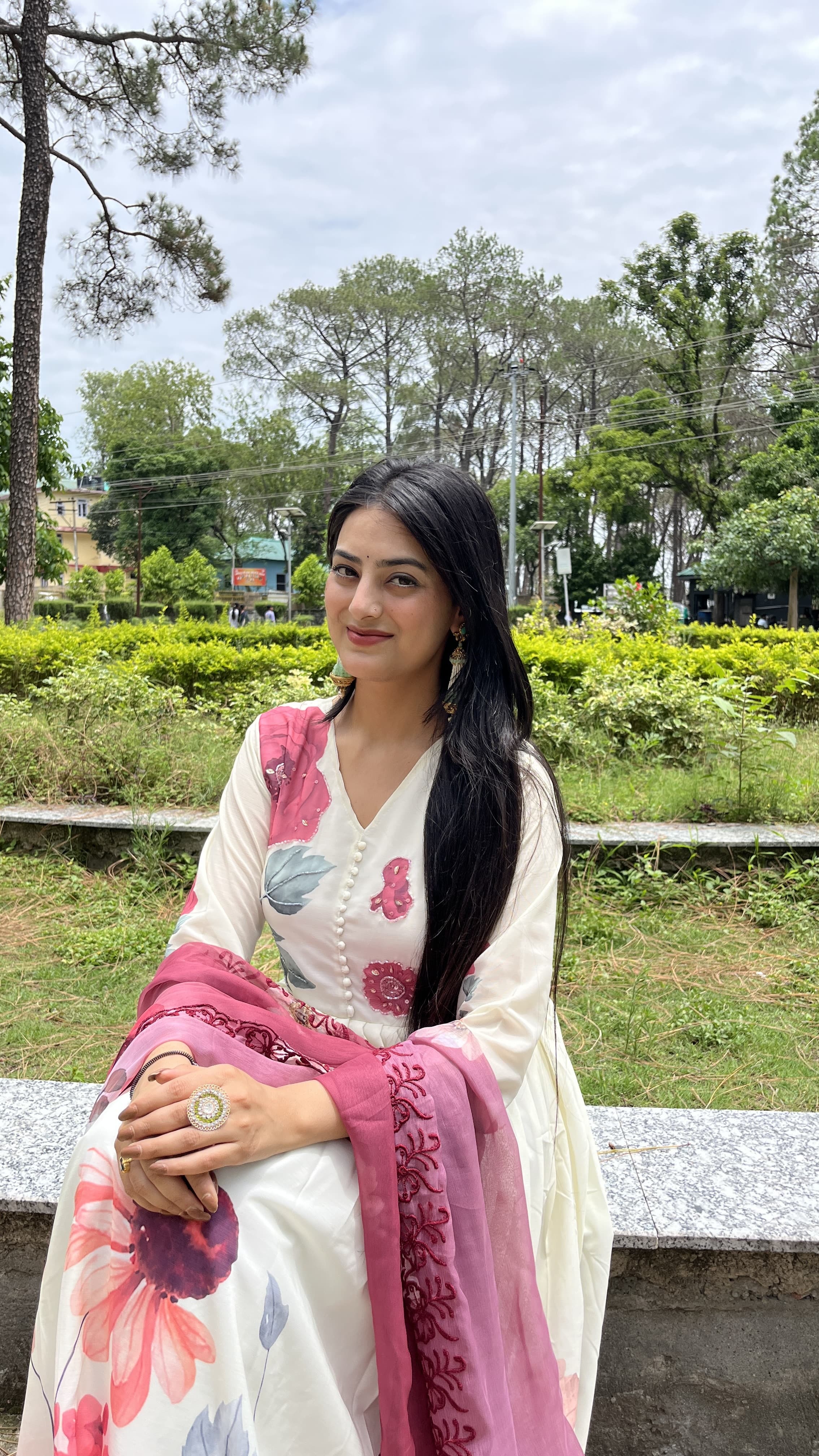 Designer Chiffon Suit