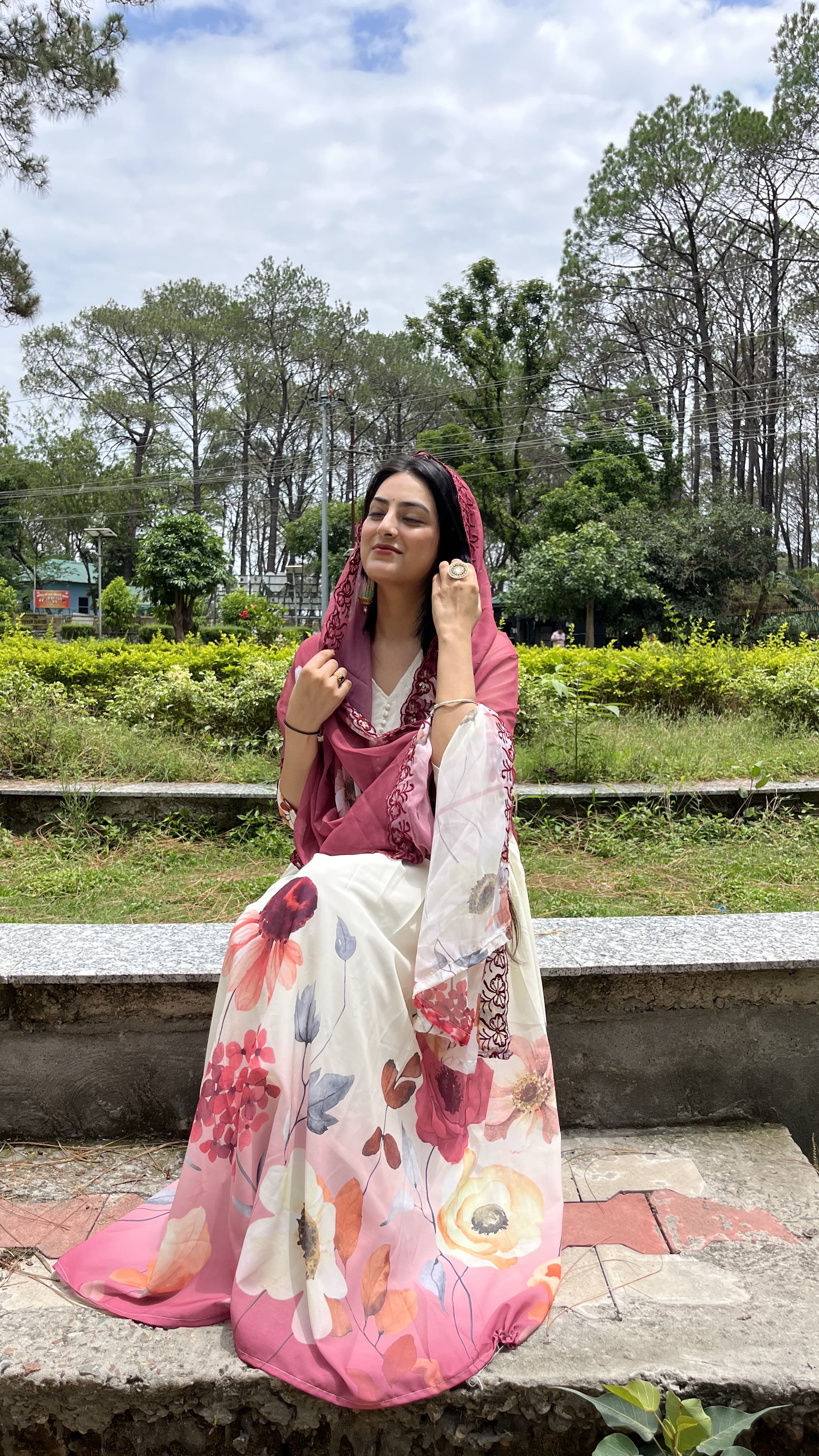 Designer Chiffon Suit