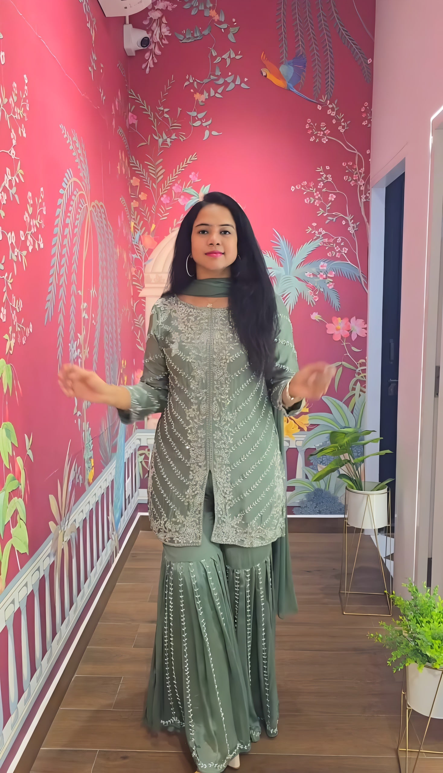 NEW DESIGNER PARTY WEAR SARARA & DUPATTA SET