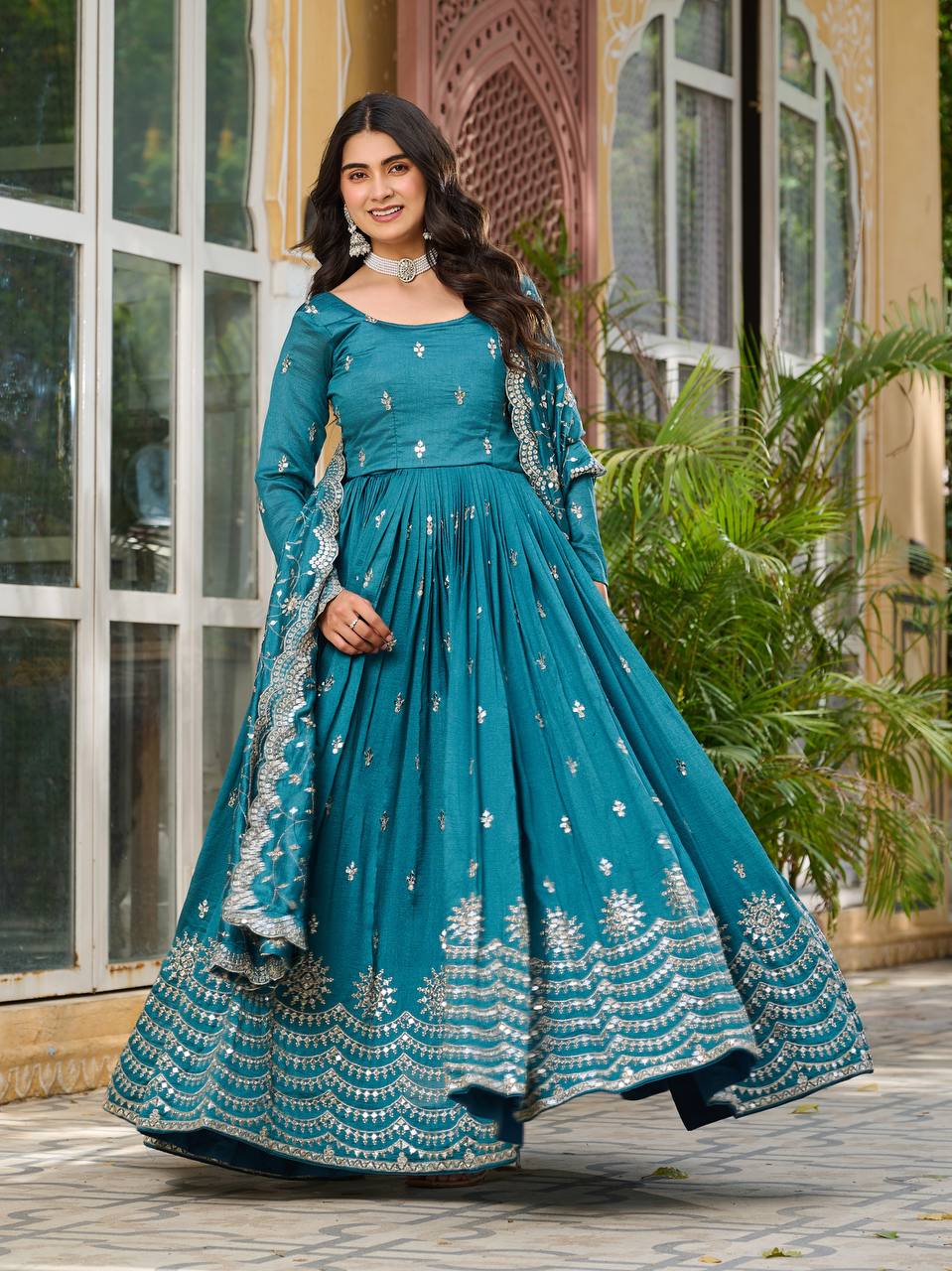 TRENDING LONG GOWN WITH DUPATTA