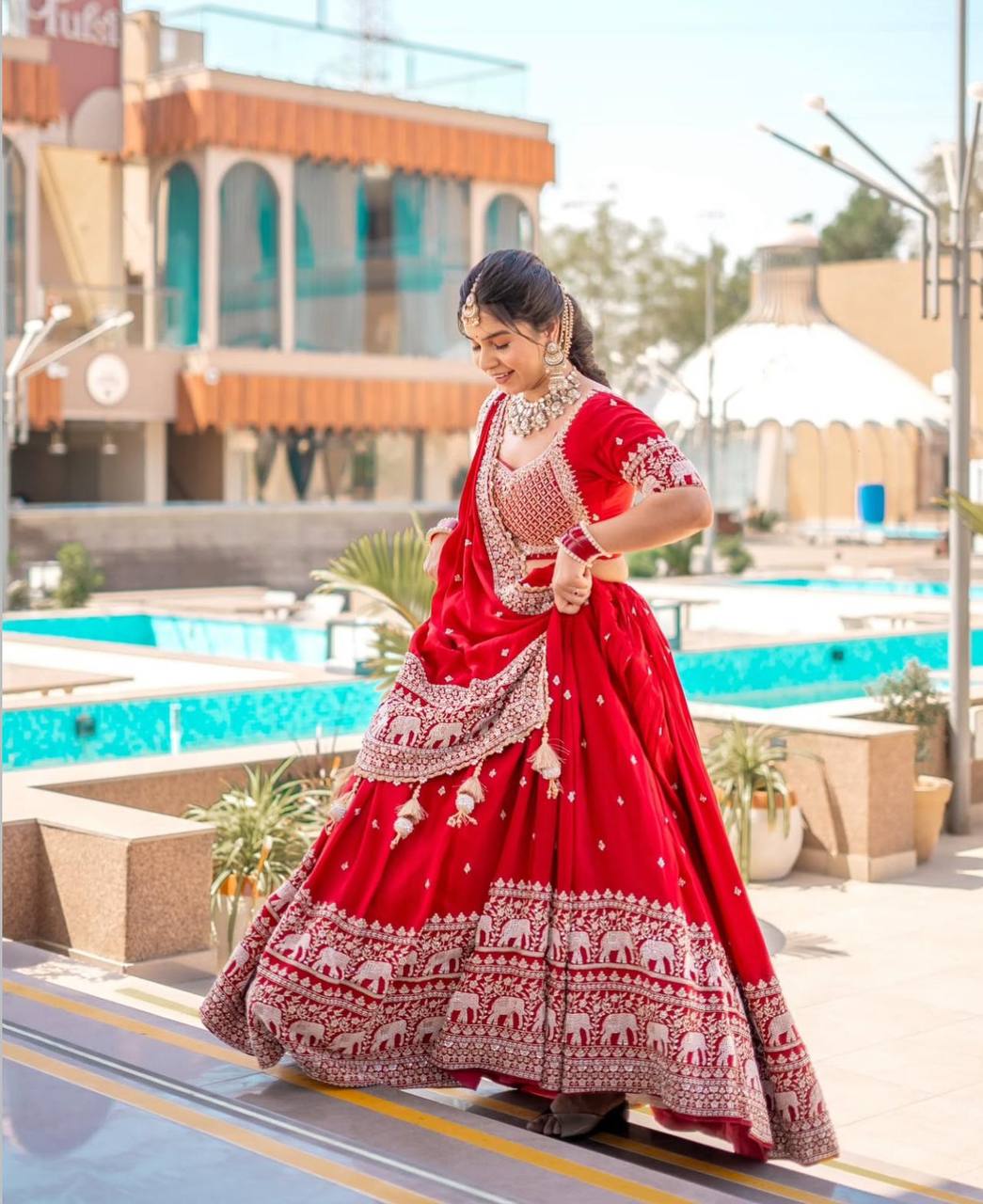 HEAVY GEORGETTE WEDDING SPECIAL LEHENGA