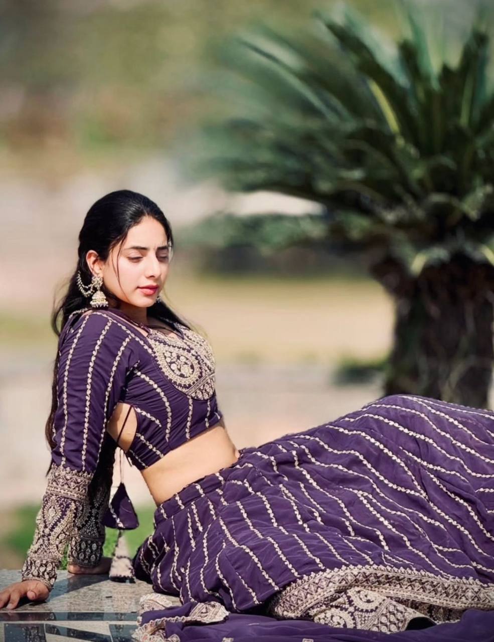 PURPLE COLOR LEHENGA