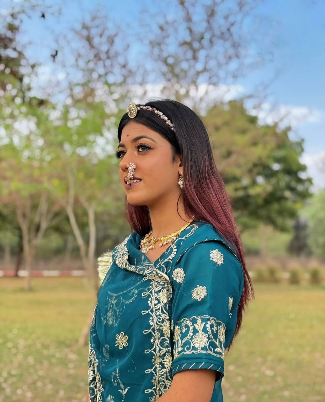 GEORGETTE WITH SEQUENCE WORK LEHENGA CHOLI