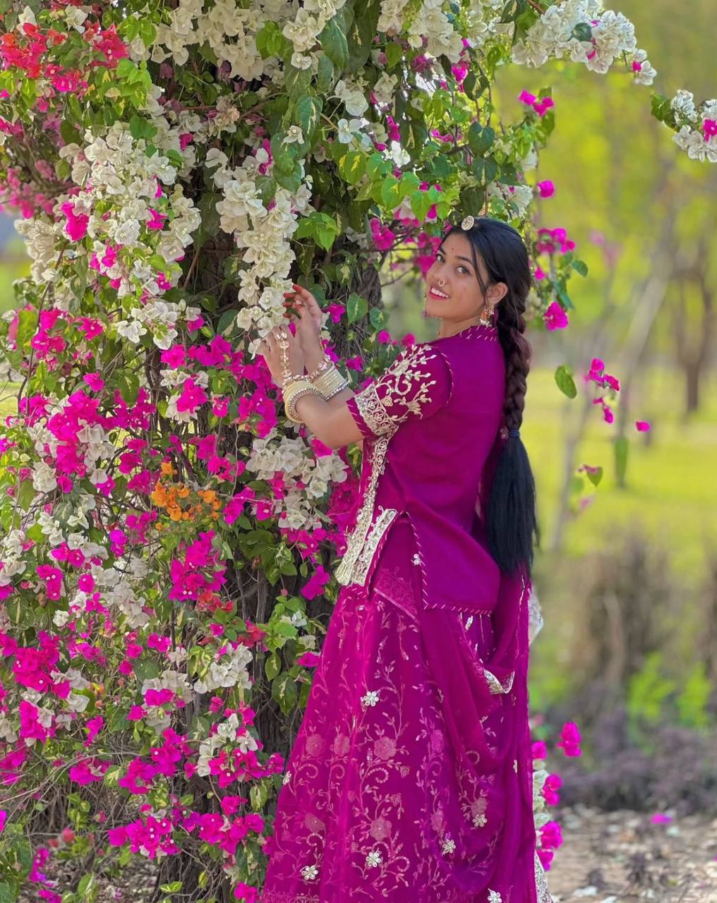 GEORGETTE WITH SEQUENCE WORK LEHENGA CHOLI