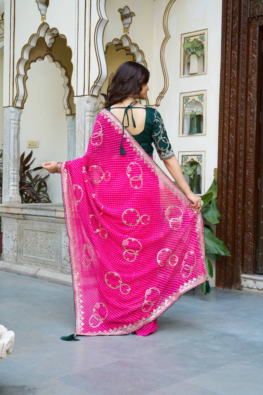 GOTA PATTI WORK SAREE