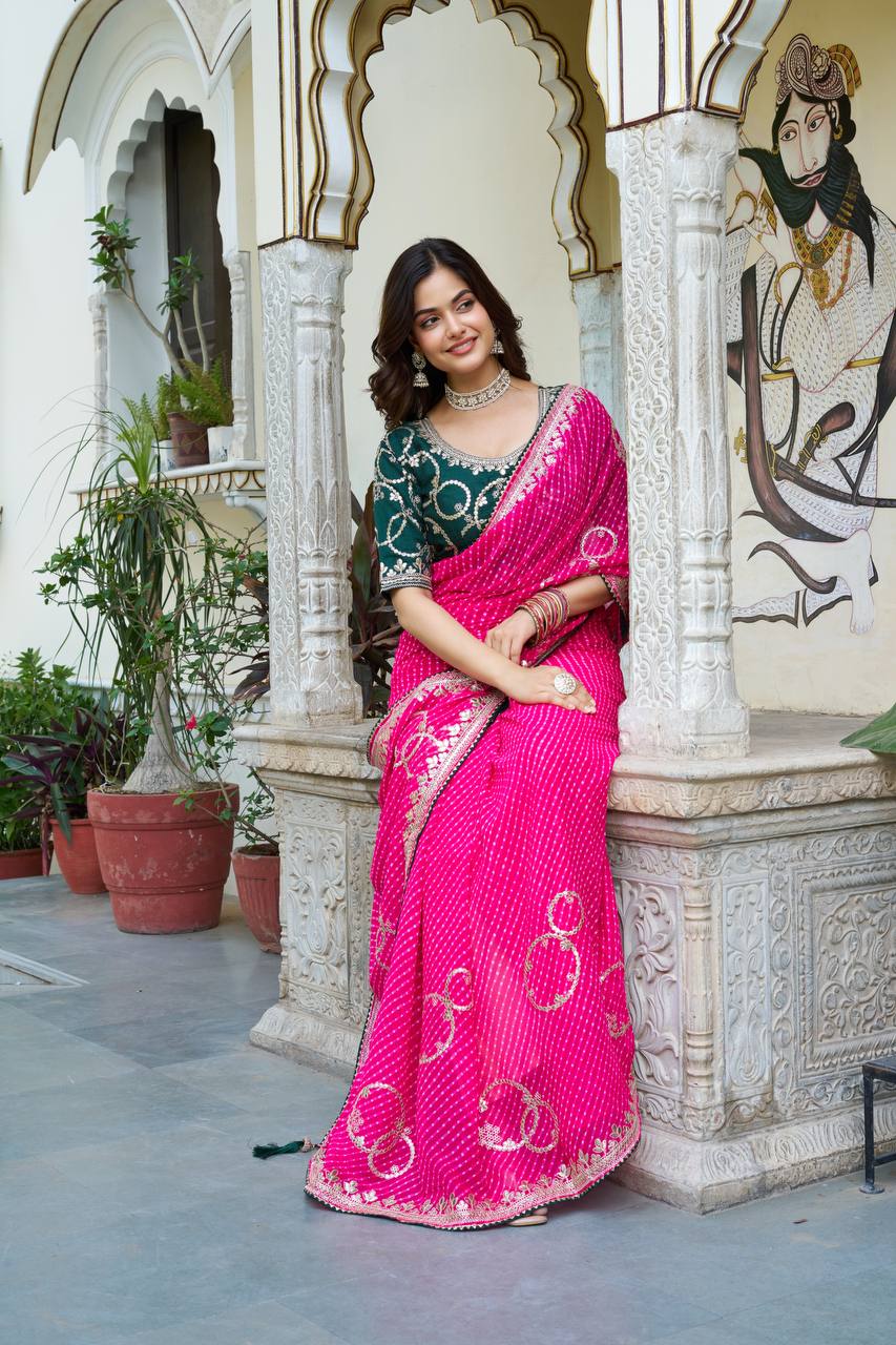 GOTA PATTI WORK SAREE