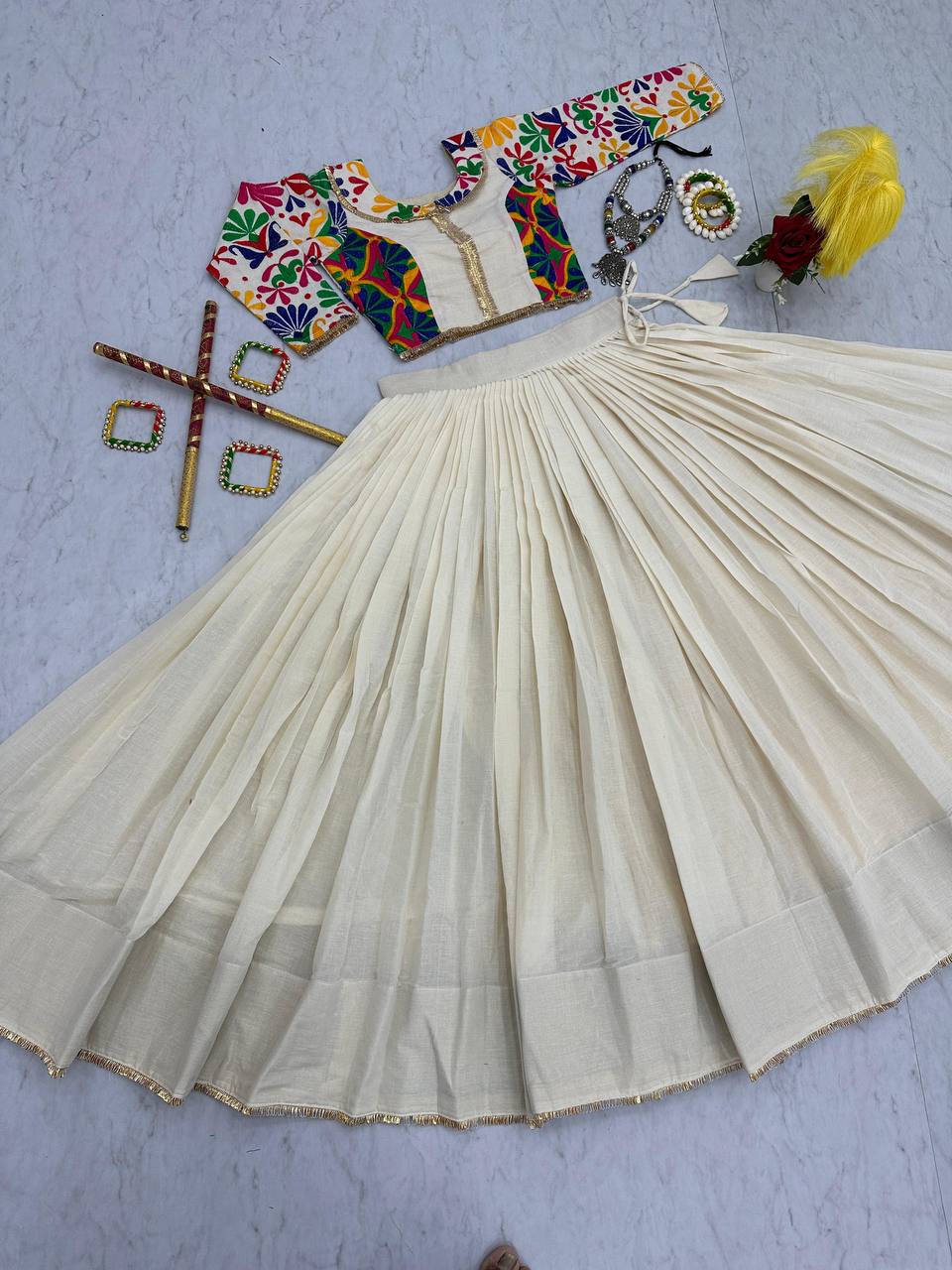 NAVRATRI SPECIAL PURE COTTON LEHENGA CHOLI