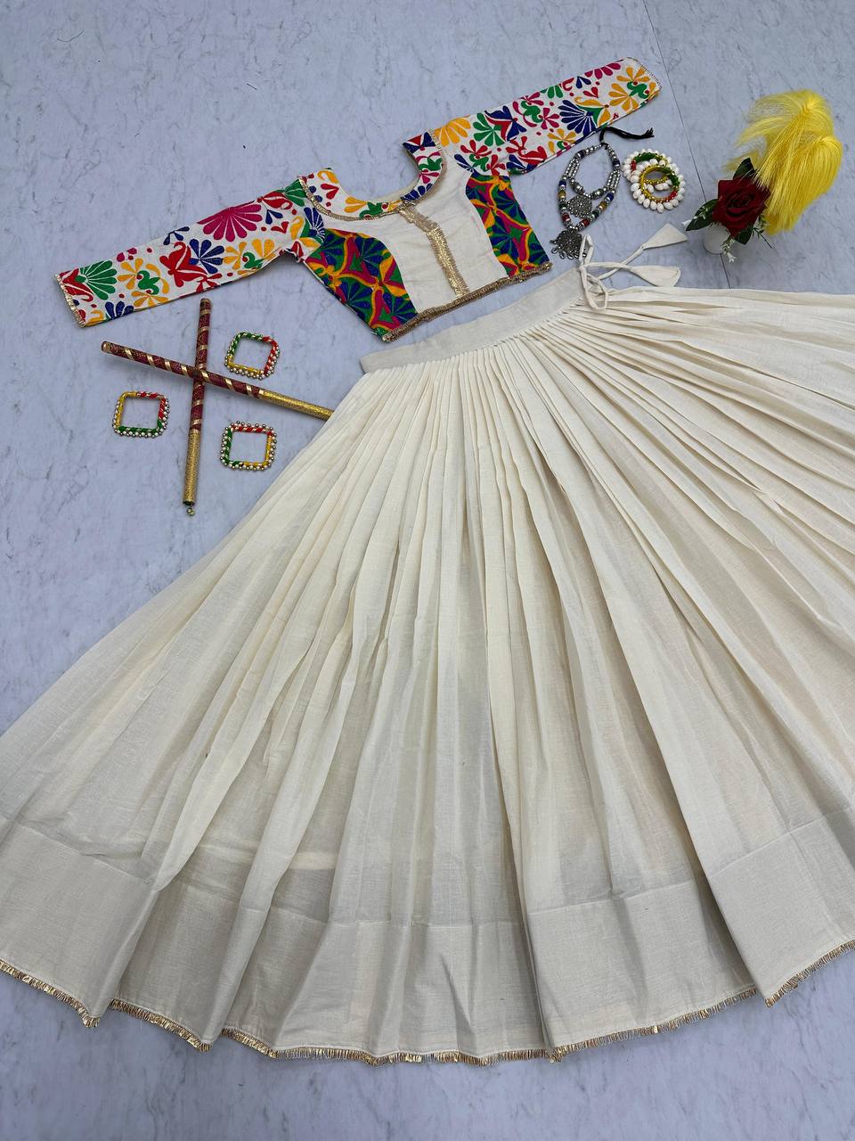 NAVRATRI SPECIAL PURE COTTON LEHENGA CHOLI