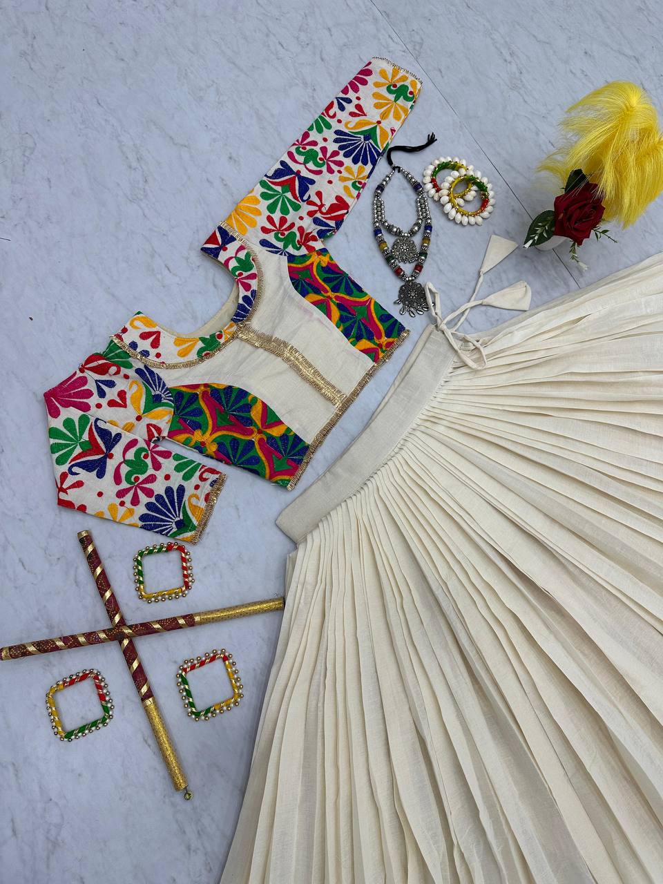 NAVRATRI SPECIAL PURE COTTON LEHENGA CHOLI