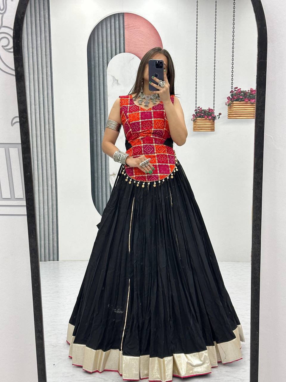 NEW LAUNCHING NAVRATRI SPECIAL PURE COTTON LEHENGA CHOLI