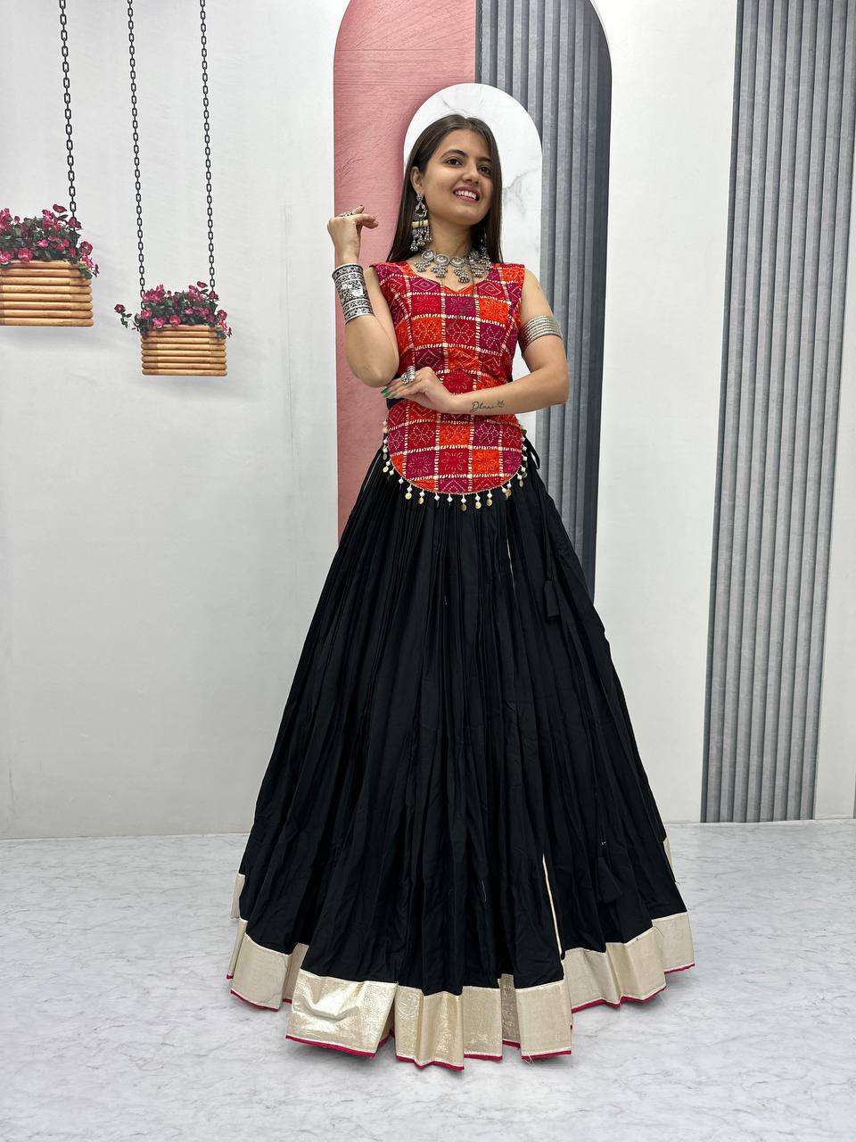 NEW LAUNCHING NAVRATRI SPECIAL PURE COTTON LEHENGA CHOLI