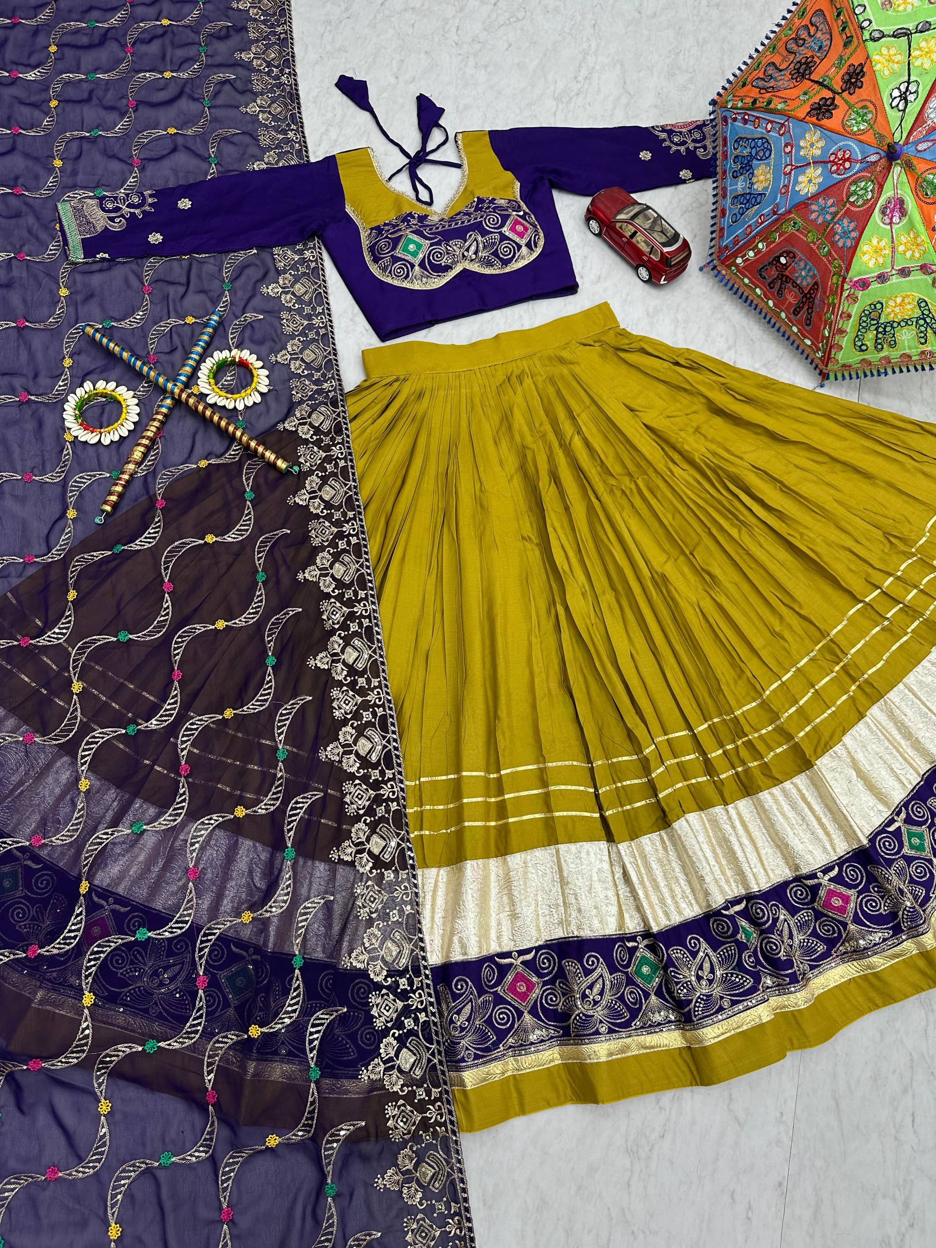 NAVRATRI SPECIAL PURE COTTON WITH EMBROIDERY WORK CHOLI