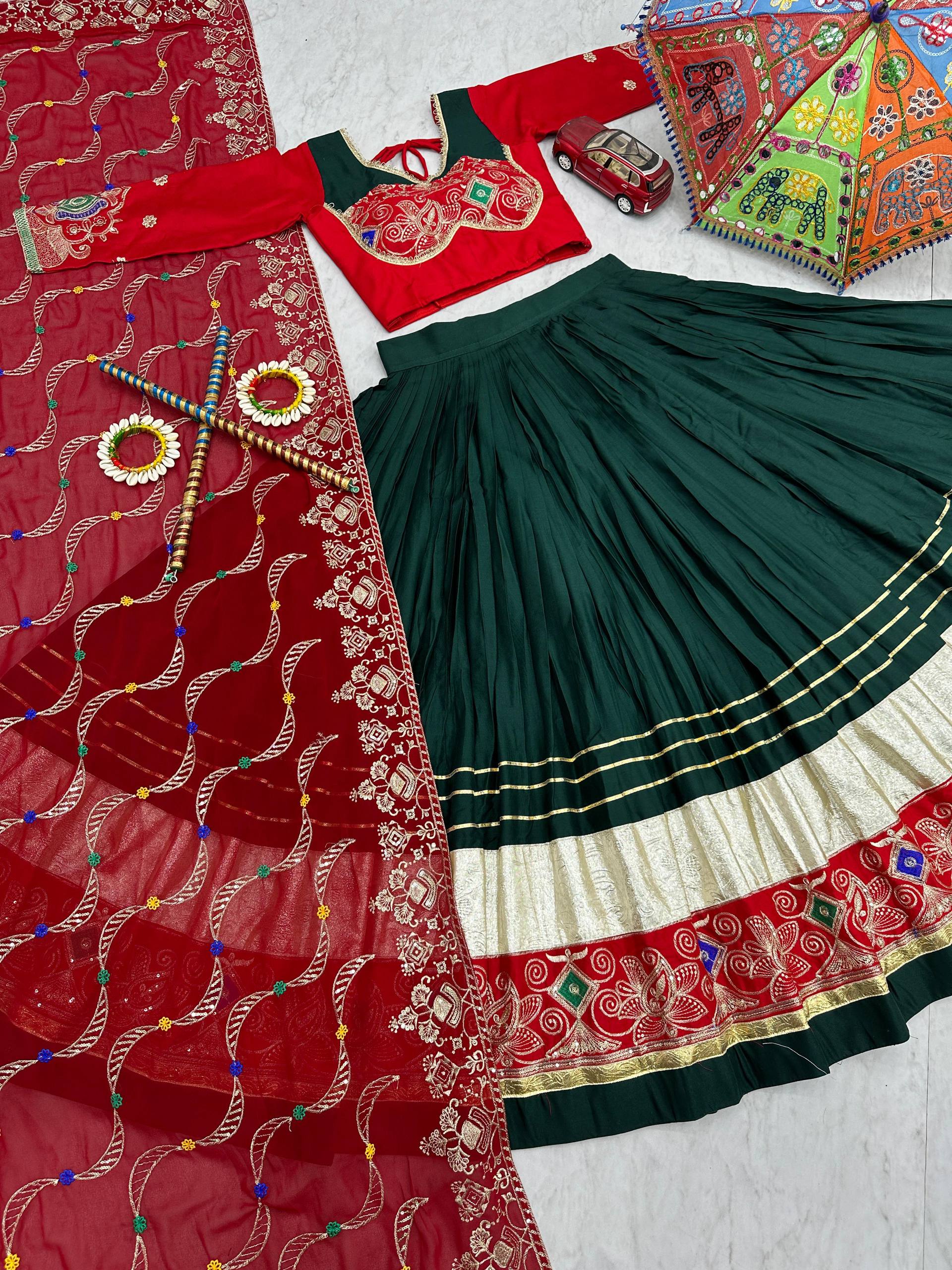 NAVRATRI SPECIAL PURE COTTON WITH EMBROIDERY WORK CHOLI