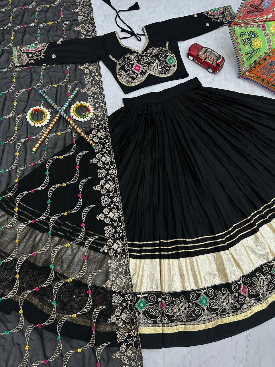 NAVRATRI SPECIAL PURE COTTON WITH EMBROIDERY WORK CHOLI