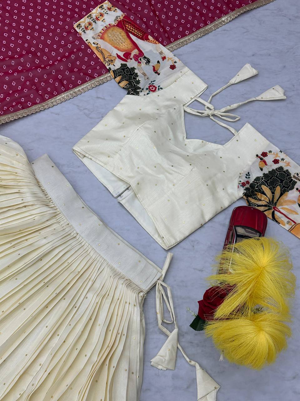 DOLA SILK PRINTED LEHENGA CHOLI