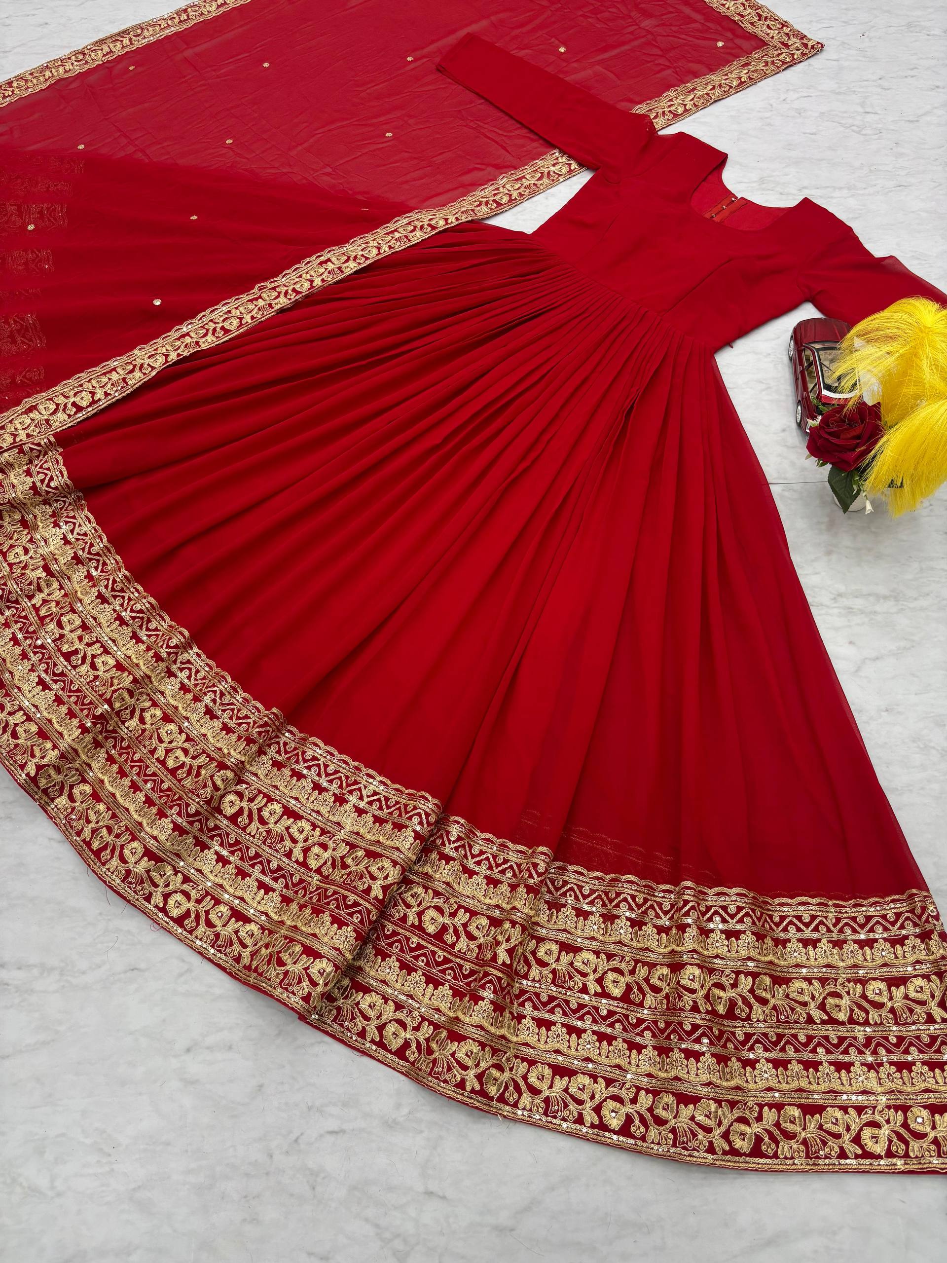 Designer Red Gown